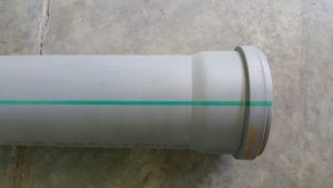 צינור "PVC" אפור בקוטר "4