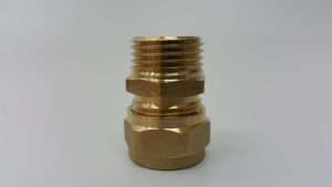 מחבר פליז זכר פקסגול "16#1/2 מ"מ