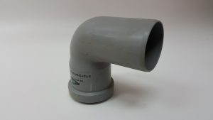 קשת 50 90 מ"מ אפור מ PVC שקע תקע