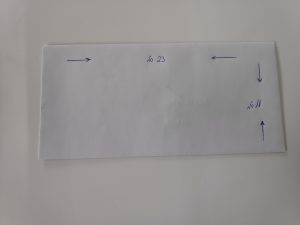 מעטפה לבנה 23*11