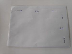 מעטפה לבנה 18*25