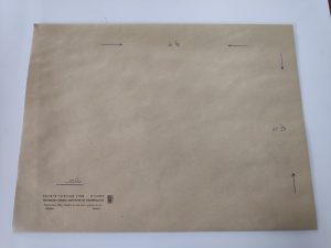 מעטפה חומה עם כותרת 30*40