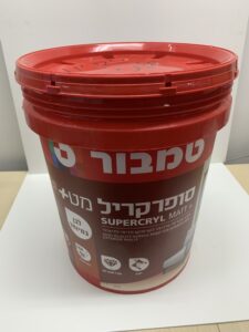 צבע סופר קריל לבן מס'101 בפח 18 ליטר