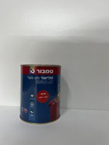 צבע פוליאור אדום מס' 470 3/4 ליטר