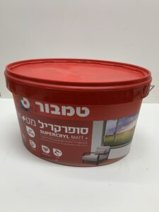 צבע סופר קריל לבן מס'101 בגלון