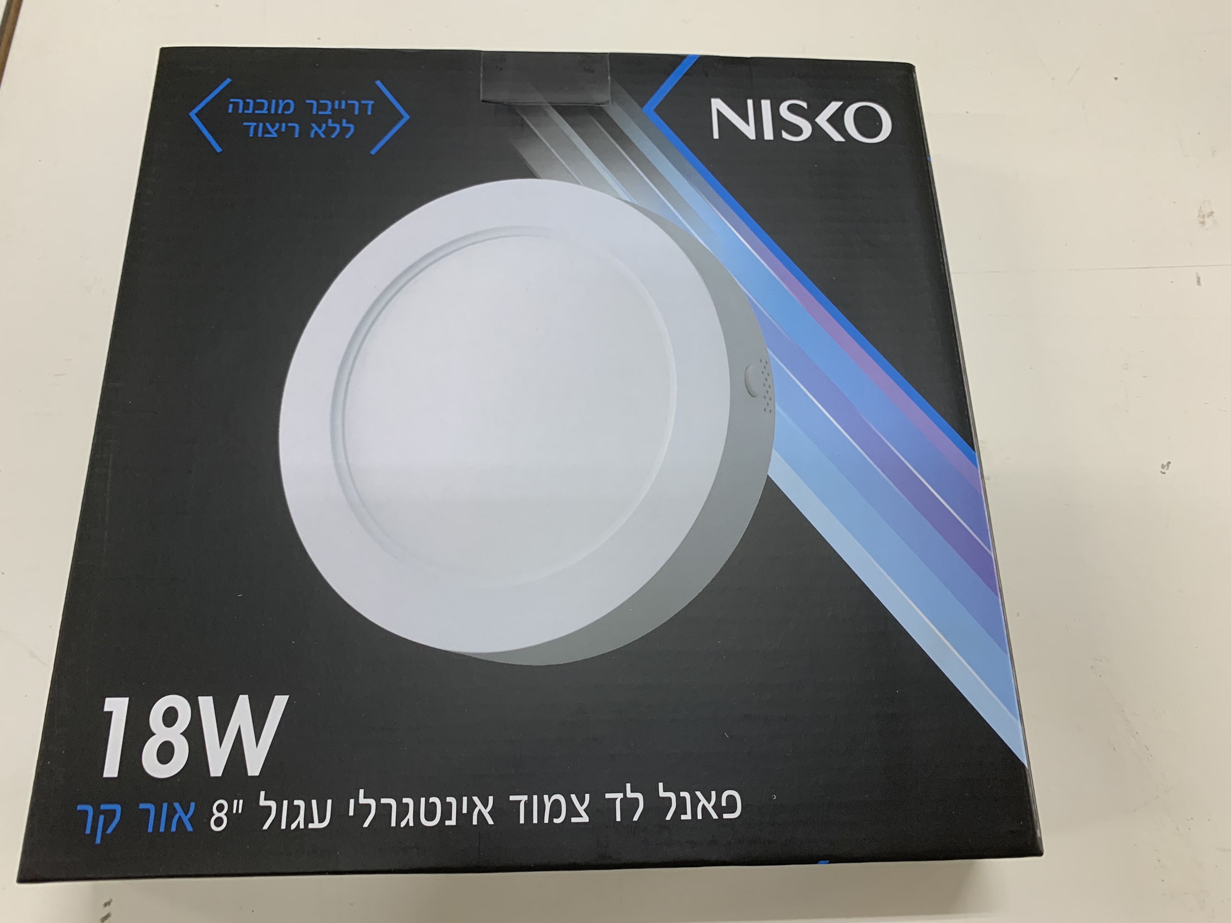 גוף תאורה צמוד עגול תיקרה 18W DL240 6500K