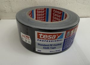 סרט חבלה טסה (TESA)- שחור 50*25 מטר- TESA Tape - Black 50*25 meters